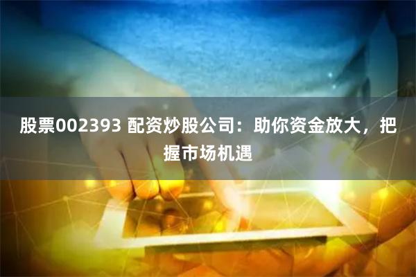 股票002393 配资炒股公司：助你资金放大，把握市场机遇